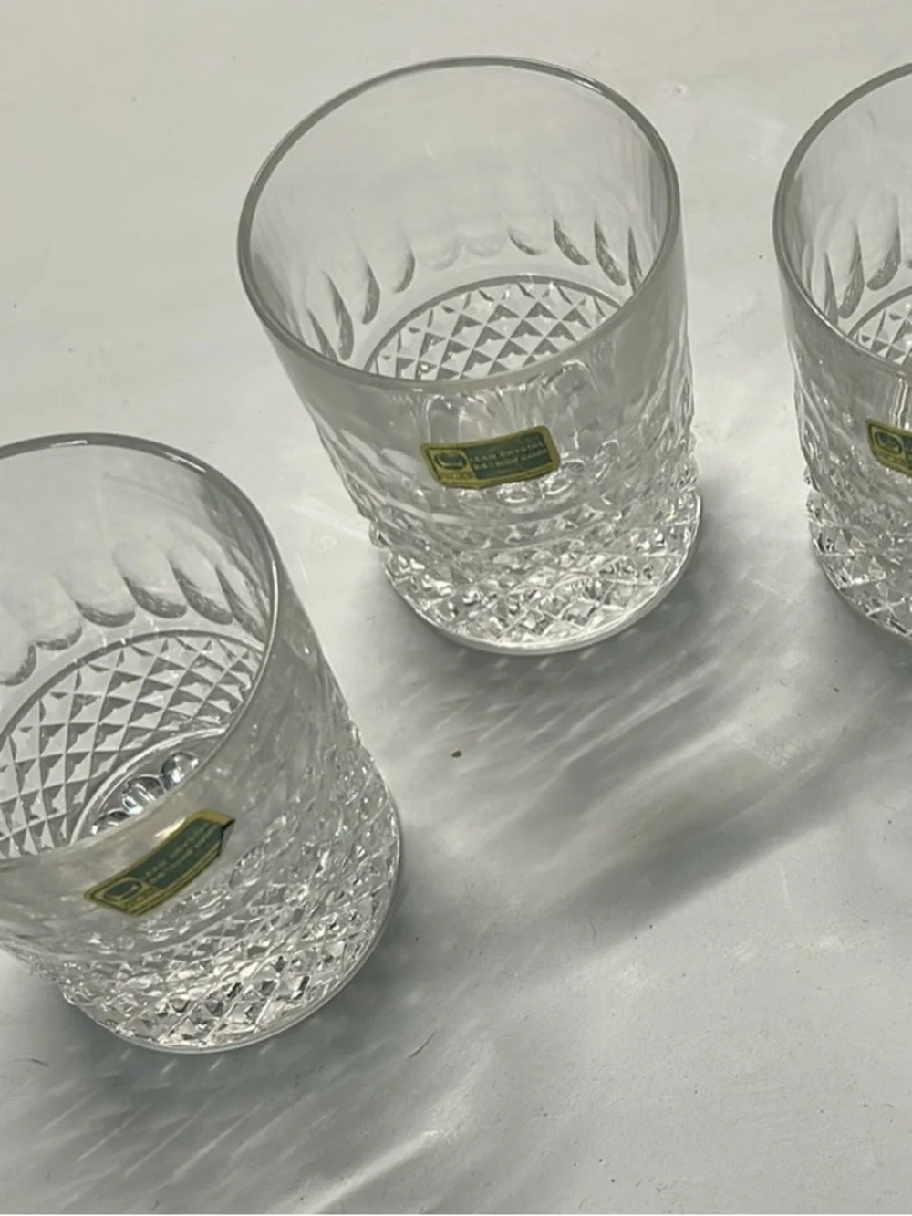 Clear Lead Crystal Tumbler - Set of 3